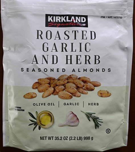 Kirkland Signature Roasted Garlic And Herb Almonds Oz 56 Off