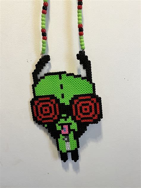 Rave Gir Perler Rezz Rezzgir Double Drop Gir Perler Art Necklace