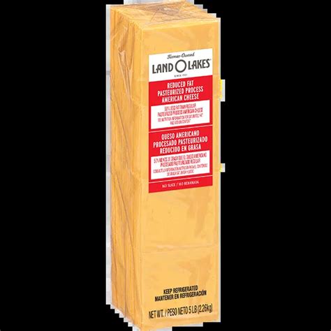 Land O Lakes® 50% Reduced Fat American Cheese Slices, Yellow, 160 | Land O'Lakes Foodservice