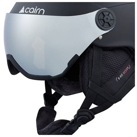 Casque visière Cairn Android Visor Mat Black Hiver 2025 Glisshop