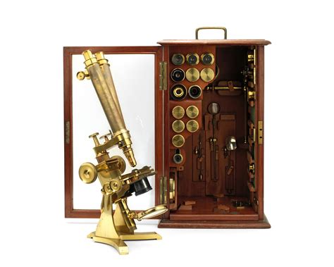 Bonhams A Negretti And Zambra Brass Compound Binocular Microscope English Late 19th Century