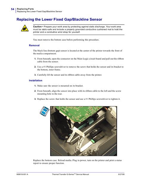 Zebra Label GK420t GX420t GX430t Maintenance Service Manual