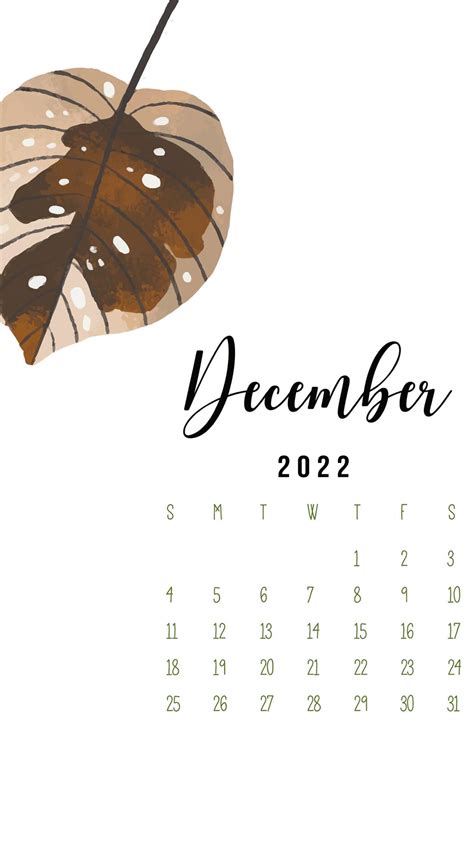 December Calendar 2022 Wallpapers - TubeWP