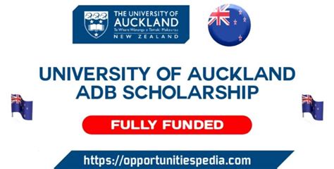 University Of Auckland Adb Scholarships 2023 24 In New Zealand Fully