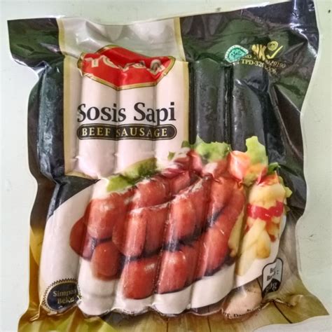 Jual Yona Sosis Sapi Bakar Beef Sausage S Gr Shopee Indonesia