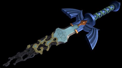 Legends Of Zelda TotK Decayed Master Sword 3D Model By R4ven