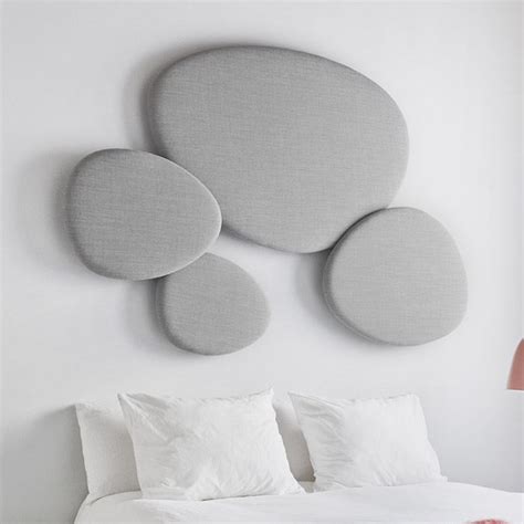 Wall Mounted Acoustic Panel SATELLITE STUA Fabric Gray White