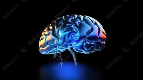 A Virtual Look Inside The Brain 3d Rendered Imagery Powerpoint Background For Free Download