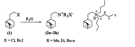 method  synthesizing hydronopyl trialkyl quaternary ammonium