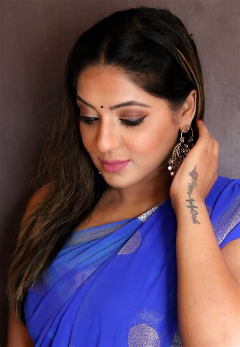 Beautiful Tamil Girl Reshma Pasupuleti Hot In Blue Saree In 2022 Beautiful Indian Actress