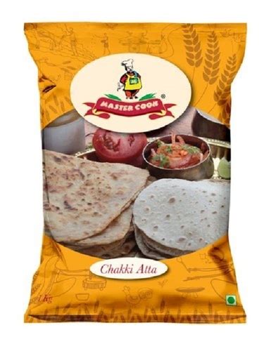 White Fresh Whole Wheat Chakki Atta 1kg Packaging In Bag For Any