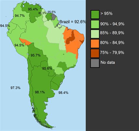 World Literacy Rate Map