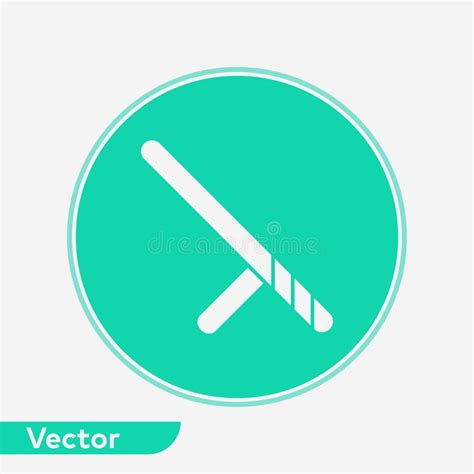 S Mbolo De La Muestra Del Icono Del Vector Del Bast N Stock De