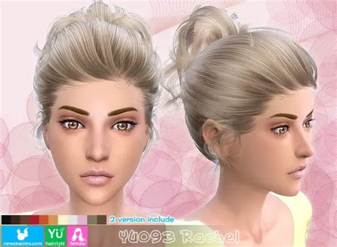 Sims 4 Cc Hair Ponytail Maxis Match Bangs Commrewa