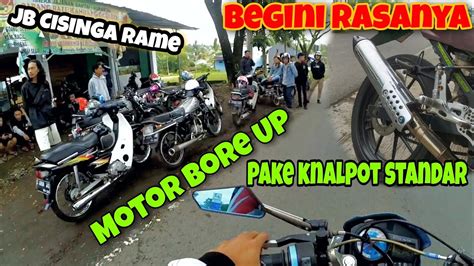 Motor Bore Up Pake Knalpot Standar SUNMORI JB CISINGA Motovlog