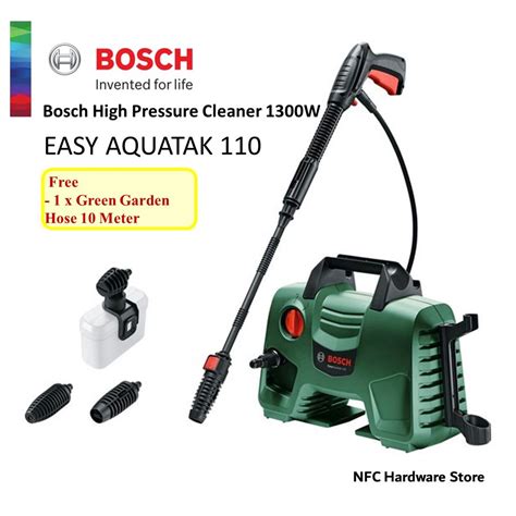 Bosch Easy Aquatak 110 High Pressure Cleaner 110 Bar 1300w Shopee