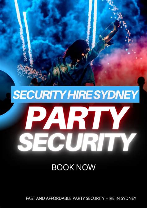 Party Security Hire Birthday Party Security Event Security Hire