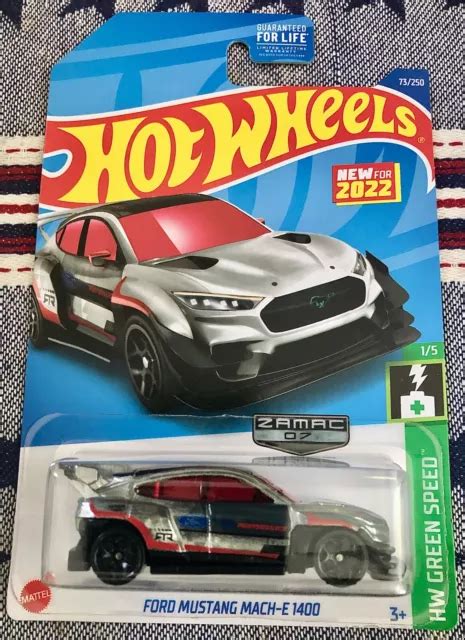 2022 HOT WHEELS Green Speed 1 5 Ford Mustang Mach E 1400 White 73 250 Lot Pick 9 37 PicClick UK