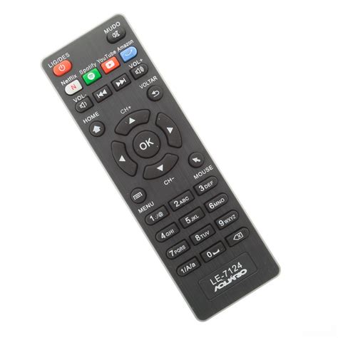 Controle Remoto Para Receptor Aquário 4K LE7124 FBG9123 SKY9123 Loja