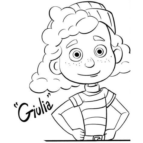 Luca Coloring Pages Giulia Disney Coloring Pages Coloring Books