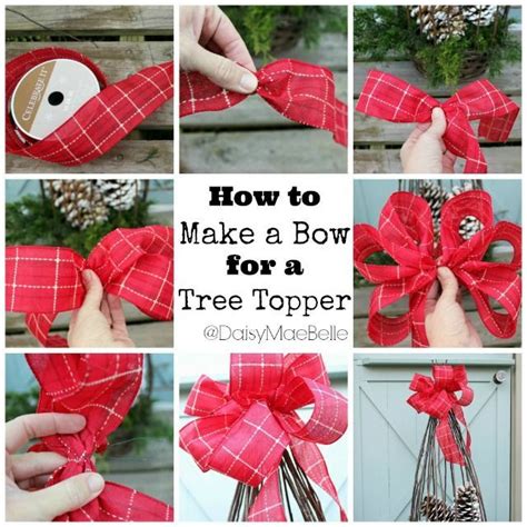 Diy Christmas Tree Topper Bow