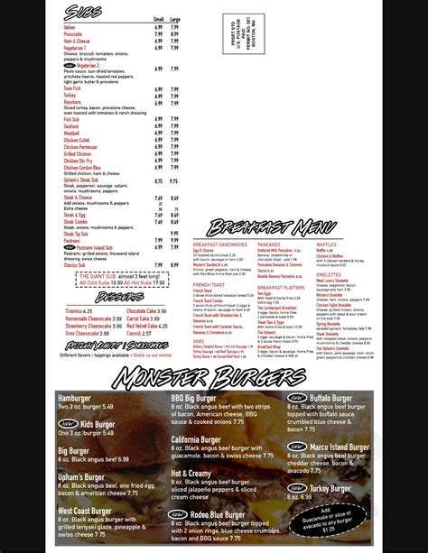 Uphams House Of Pizza Menu In Dorchester Massachusetts Usa