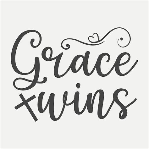 Premium Vector Grace Wins Lettering Premium Vector Design