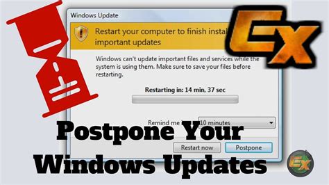 Shutdown Without Installing Windows Updates Postpone Windows Updates Youtube