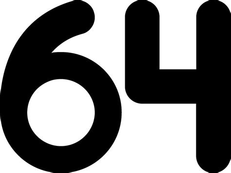 Sixty Four Glyph Icon 47210964 Vector Art At Vecteezy