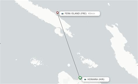 Direct Non Stop Flights From Honiara To Fera Island Schedules