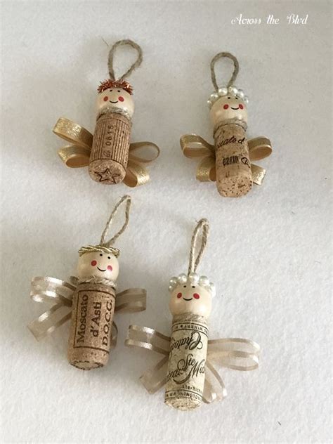 Wine Cork Angel Ornaments Cork Crafts Christmas Wine Cork Crafts