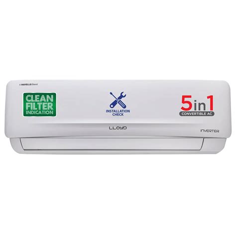 Buy Lloyd 5 In 1 Convertible 2 Ton 3 Star Inverter Split Smart Ac With