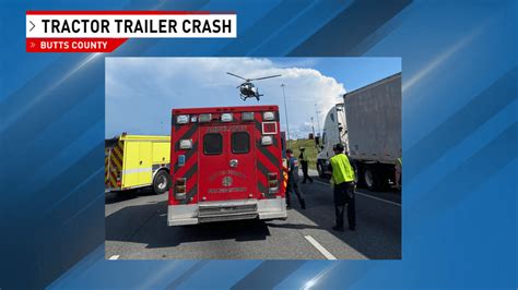 Tractor Trailer Crash On I 75 In Butts County