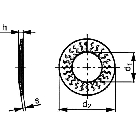 Qualfast M Sk Type M Locking Disc Spring Washer Steel Zinc Flake