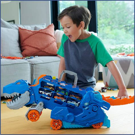 Best Buy Hot Wheels Transforming T Rex Ultimate Hauler Hng