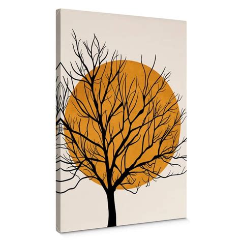 Tableau Sur Toile Kubistika Golden Sun Behind A Tree Wall Art Fr