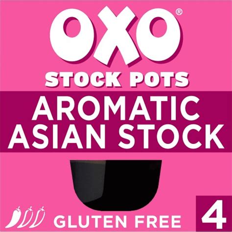 Oxo Aromatic Asian Stock With Lemongrass Ginger Chilli 4 X 20g 80g