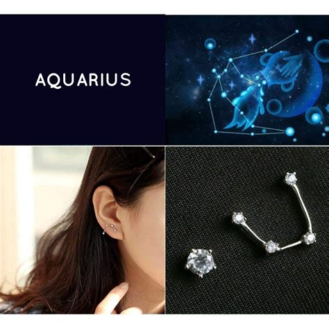 Zodiac Constellation Stud Earring Set Star Sign 925 Sterling Silver