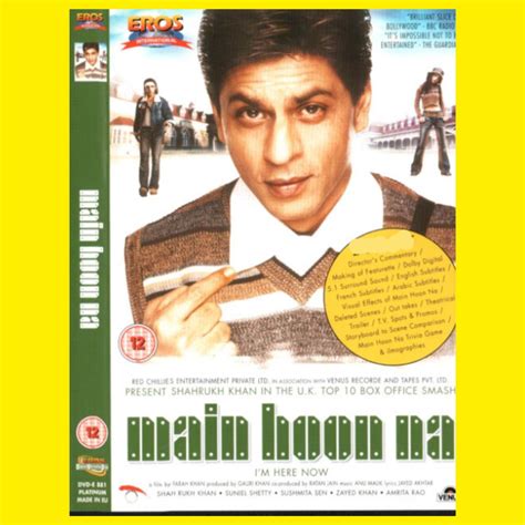 KASET DVD FILM SHAHRUKH KHAN SUB INDONESIA FILM MAIN HOON NA KASET DVD