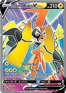 Amazon Tapu Koko V 147 163 Full Art Ultra Rare Sword