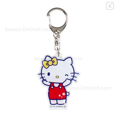 Japan Sanrio Secret Acrylic Keychain Hello Kitty 50th Anniversary Kawaii Limited