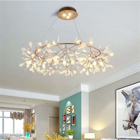 Nordic Firefly Chandelier Living Room Lamp Post Modern Minimalist