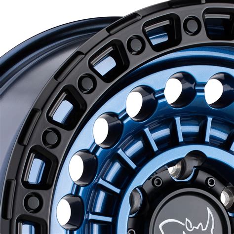 Black Rhino® Sentinel Wheels Cobalt Blue With Black Lip Edge Rims