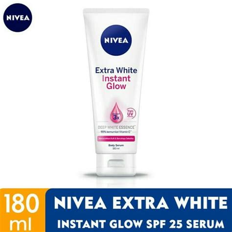 Jual Nivea Extra White Instant Glow Body Serum Ml Shopee Indonesia