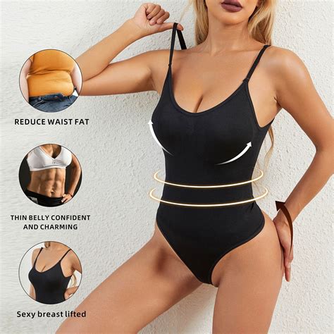 APEXFWDT Shapewear Bodysuit Tummy Control Women Slimming Body Shaper