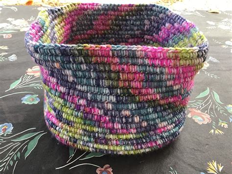 Crochet Rope Basket Pattern - Etsy