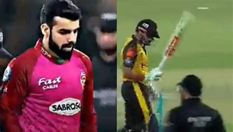 Psl Is Fixed Say Fans After Shadab Khan S Babar Out Hai Stump Mic