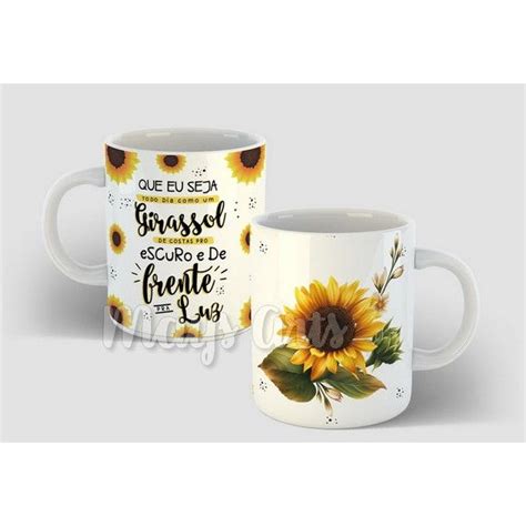 Caneca Girassol Personalizada Shopee Brasil