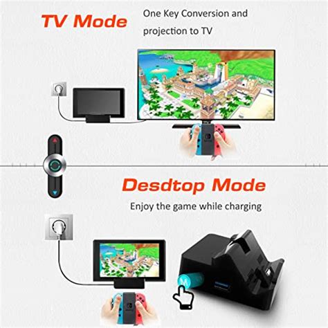 Switch Dock, Docking Station for Nintendo Switch/Switch OLED Charger, Portable Charging Stand ...