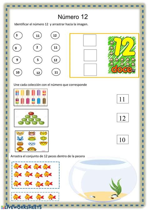 Ejercicio de Número 12 Ejercicios de numeros Primeros grados